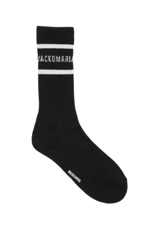 SKATER SOCKS ( TYPE-2 ) / WHITE-BLACK (26FW-WMA-SO02)