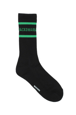 SKATER SOCKS ( TYPE-2 ) / WHITE-BLACK (26FW-WMA-SO02)