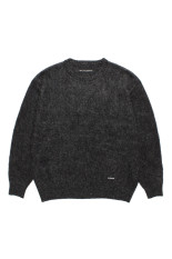 MIX MOHAIR CREW NECK SWEATER / CHARCOAL (26FW-WMK-KN03)