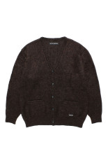 MIX MOHAIR CARDIGAN / BROWN (26FW-WMK-KN04)
