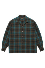 WOOL OMBRE CHECK OPEN COLLAR SHIRT L/S ( TYPE-1 ) / ONE (26FW-WMS-PE01)