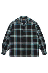 WOOL OMBRE CHECK OPEN COLLAR SHIRT L/S ( TYPE-3 ) / ONE (26FW-WMS-PE03)