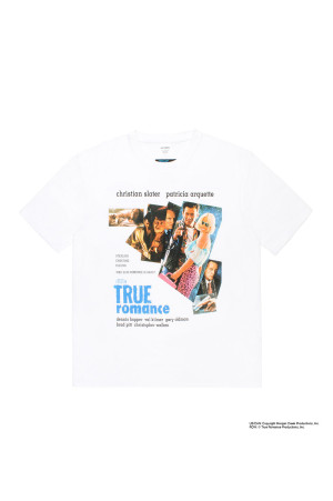 TRUE ROMANCE / WASHED HEAVY WEIGHT CREW NECK T-SHIRT ( TYPE-1 ) / WHITE (TR-WM-WT01)