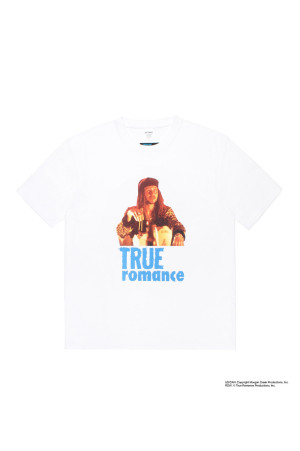 TRUE ROMANCE / WASHED HEAVY WEIGHT CREW NECK T-SHIRT ( TYPE-4 ) / WHITE (TR-WM-WT04)