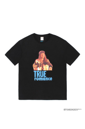 TRUE ROMANCE / WASHED HEAVY WEIGHT CREW NECK T-SHIRT ( TYPE-4 ) / BLACK (TR-WM-WT04)