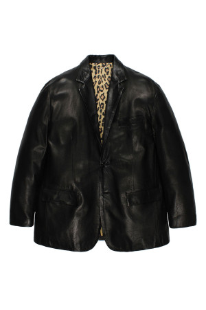 LEATHER JACKET ( TYPE-2 ) / BLACK (26FW-WMO-JK02)