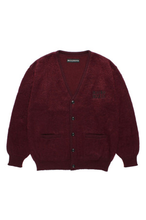 MOHAIR CARDIGAN / CHARCOAL (26FW-WMK-KN09)