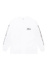 WASHED HEAVY WEIGHT CREW NECK LONG SLEEVE T-SHIRT ( TYPE-3 ) / WHITE (26FW-WMT-LT03)