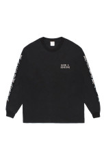 WASHED HEAVY WEIGHT CREW NECK LONG SLEEVE T-SHIRT ( TYPE-3 ) / BLACK (26FW-WMT-LT03)
