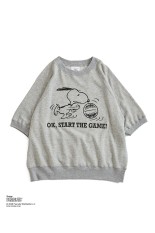 PEANUTS HALF SLEEVE SWEATSHIRT - 06 GRAY (26MMSCU17)