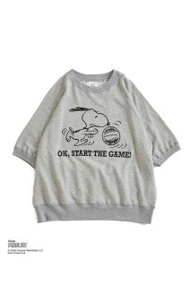PEANUTS HALF SLEEVE SWEATSHIRT - 06 GRAY (26MMSCU17)