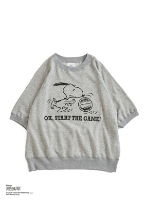 PEANUTS HALF SLEEVE SWEATSHIRT - 06 GRAY (26MMSCU17)