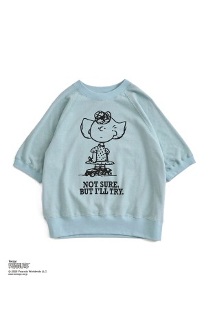 PEANUTS HALF SLEEVE SWEATSHIRT - 06 GRAY (26MMSCU17)