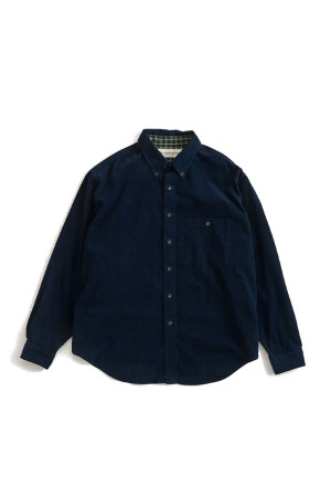 WASHED CORDUROY SHIRT - 85 NAVY (26AMSBL04)