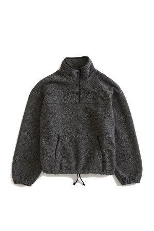 SNAP FLEECE PULLOVER - 06 GRAY (26AMSCU06)