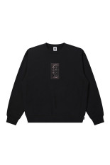 HWC LABEL CREW SWEAT - BLACK (BEPFW26CS04)