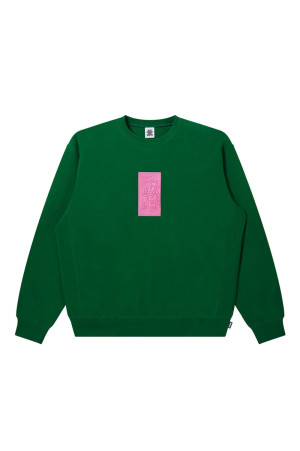 HWC LABEL CREW SWEAT - GREEN (BEPFW26CS04)