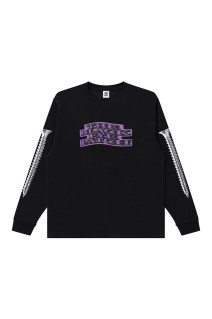 SCREWED & DISTORTED OG LABEL L/S TEE - BLACK (BEPFW26LT02)