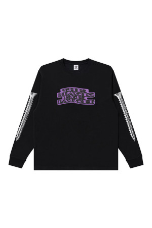 SCREWED & DISTORTED OG LABEL L/S TEE - BLACK (BEPFW26LT02)
