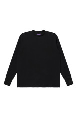 RIB EMBROIDERED THERMAL L/S TEE - BLACK (BEPFW26LT09)