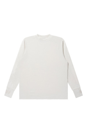 RIB EMBROIDERED THERMAL L/S TEE - OFF WHITE (BEPFW26LT09)