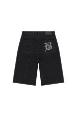 BIG B BAGGY DENIM SHORTS - BLACK (BEPFW26PA02)