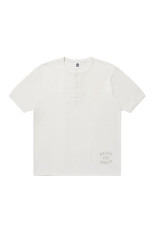 OE COLLEGE HENLEY TEE / OFF WHITE (BEPFW26TE06)