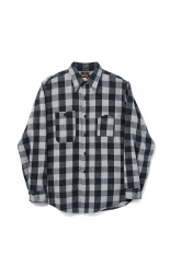 Y1945 FLANNEL CHECK SHIRT - GREY (602-262-04)