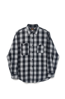 Y1945 FLANNEL CHECK SHIRT - GREY (602-262-04)
