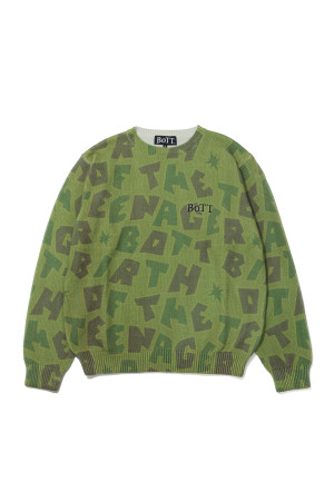Alphabet Printed Knit - Multicolor