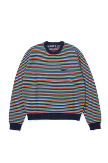 Striped Knit - Navy