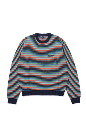 Striped Knit - Navy