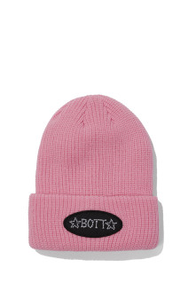 Bones Cuff Beanie - Pink