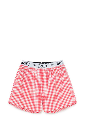 Gingham Check Boxer - Red