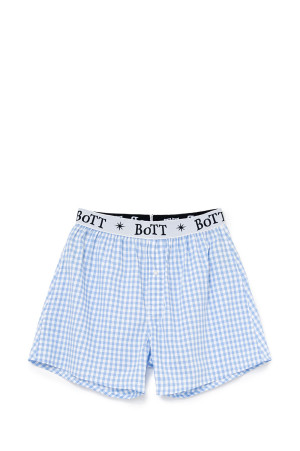 Gingham Check Boxer - Blue