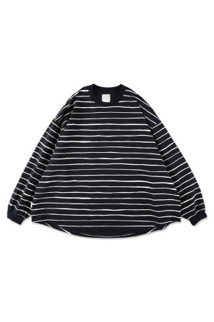SUPER BIG LS TEE (NYLON STRIPE) - Navy (SFCFW26CS06)