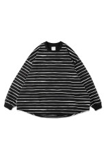 SUPER BIG LS TEE (NYLON STRIPE) - Black (SFCFW26CS06)