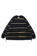 SUPER BIG STRIPE LS TEE (W/DRAWSTRINGS) - Navy (SFCFW26CS07)