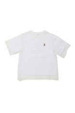 Tulle Detail T-shirt - White (CT-26296)