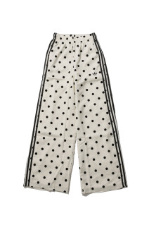 SATIN POLKA DOTS WIDE LEG PANT - OFF WHITE (KV1168)