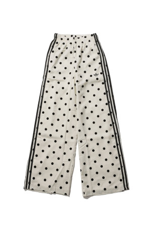 SATIN POLKA DOTS WIDE LEG PANT - OFF WHITE (KV1168)