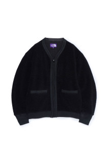 PLAS Fleece Field Cardigan - Black (N26FA046)