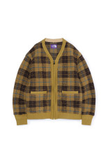 PLAS Plaid Fleece Field Cardigan - Yellow (N26FA047)