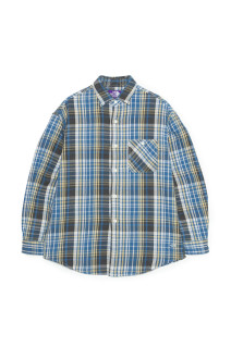 Flannel Plaid Field Shirt - Blue (N26FG048)