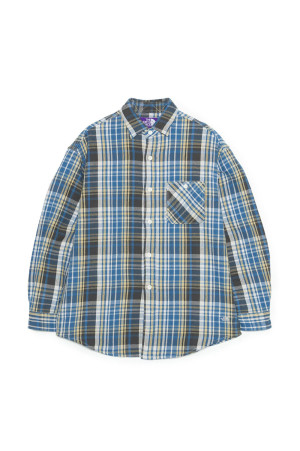 Flannel Plaid Field Shirt - Blue (N26FG048)