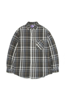 Flannel Plaid Field Shirt - Asphalt Gray (N26FG048)