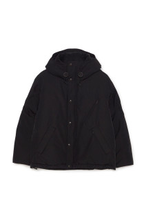 Double Peak Short Down Parka - Black (N25FA105)