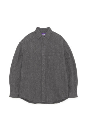 Flannel Heather Field Shirt - Asphalt Gray (N26FG049)