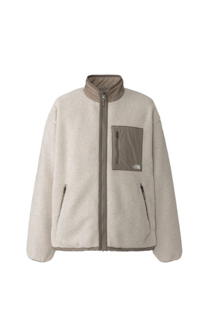 Reversible Extreme Pile Fleece Jacket - Fossil Ivory / Mushroom (NP72536)