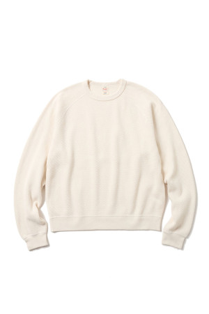 HEAVY THERMAL RAGLAN CREW NECK SHIRT - C.GRAY (GL69771)